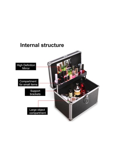 Mufunye Kozmetik Saklama Kutusu, Çok İşlevli, Bej