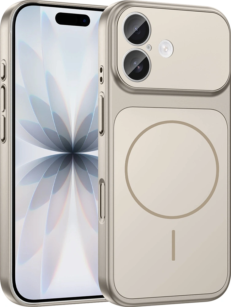 İphone 16 Kılıf M-safe Şarj Özellikli Kamera Korumalı Formen Kılıf Gri