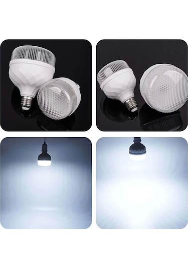 Zmr 40w Kristal Camlı T-bulb Led Ampul E27 Beyaz Işık Zmr-112/b 6500k