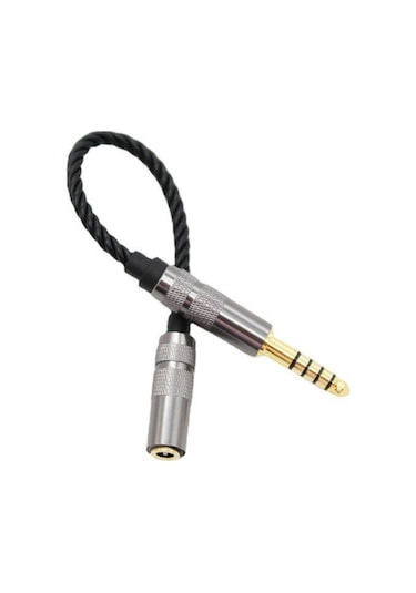 Suntek 4.4mm Dengeli Erkek - 3.5mm Stereo Dişi Adaptör Siyah