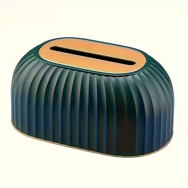 Cordial Yeşil Kutu: Modern Zarif Desenli Plastik Mendil Kutusu, Oturma Odası Ofis Yatak Odası Yeşil Kutu