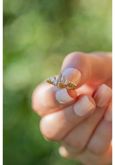 Çgk Kuyumculuk Kalp Atış Altın Yüzük Gold