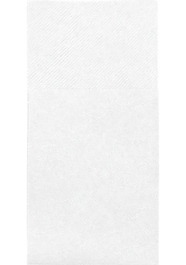 Garson Katlama Cepli Beyaz Airlaid Kumaş Dokulu Peçete 33x40 Cm 12 Adet