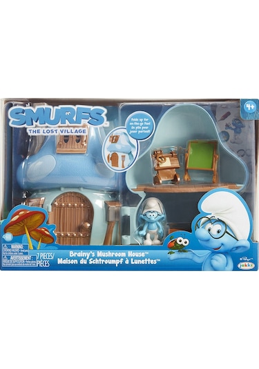 Şirinler Kayıp Köy Bilgin Şirin Mantar Evi Oyun Seti 96570