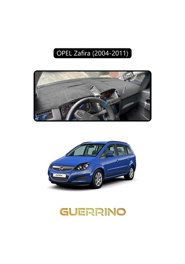 Opel Zafira 2004-2011 Torpido Koruma Kılıfı Siyah Kenar