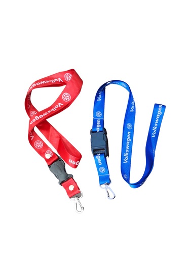 Volkswagen Kırmızı / Mavi Oto Ayna Askısı & Anahtarlıklı Ayna Ipi