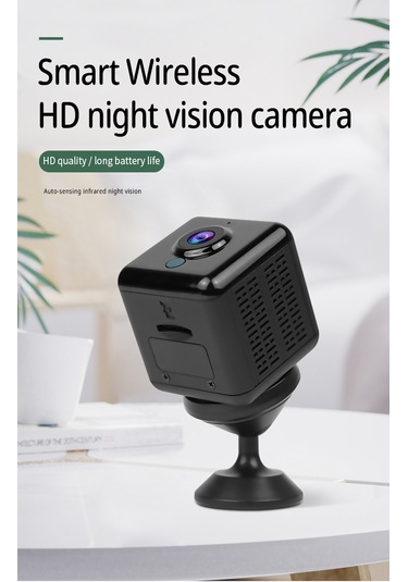 Jeemson Ev İçin Mini Akıllı Wifi Güvenlik Kamerası - 2k Ultra Hd, Otomatik Gündüz/gece Görüşü, Uzaktan İzleme