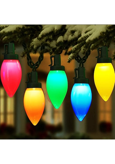 Mufunye C9 Çilek Desenli Led Işık Zinciri, 5m 20 Işık, Ip44 Su Geçirmez, 8 Modlu Kumanda Kontrolü, Noel Ve Dekorasyon Amaçlı Diğer