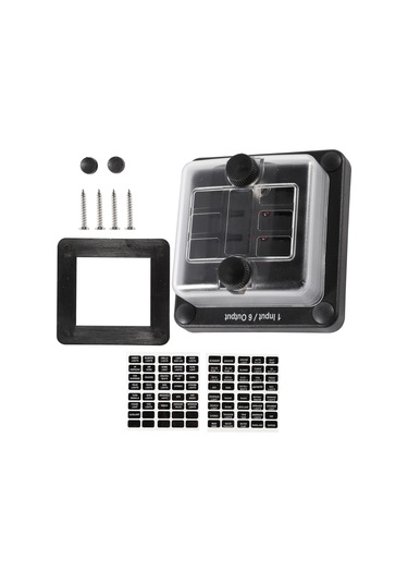 Aubyhe 6 Yollu Ato/atc Su Geçirmez Sigorta Kutusu, Led Uyarı Işığı Ve Dayanıklı Malzeme İle Araç/marin Uygulamaları İçin