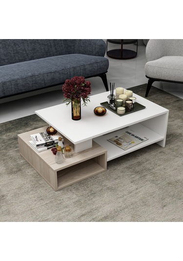 Dux Dekoratif Orta Sehpa Beyaz - Alize