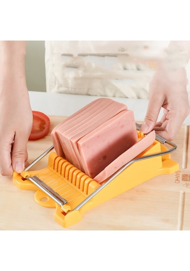 Cbtx Ja-958 Öğle Yemeği Et Jambon Dilimleme Ev Meyve Kesici Muz Dilimlenmiş Mutfak Yumurta Kesici Sarı