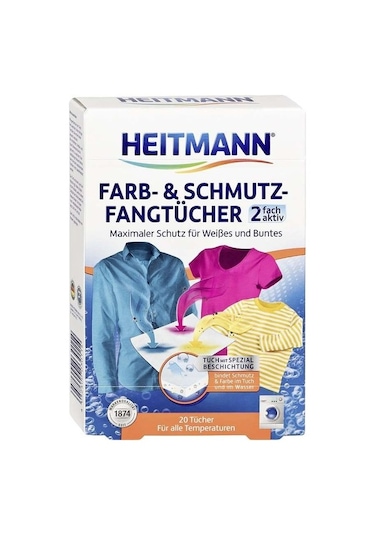 Heitmann Renkliler için Koruyucu Mendil 20'li