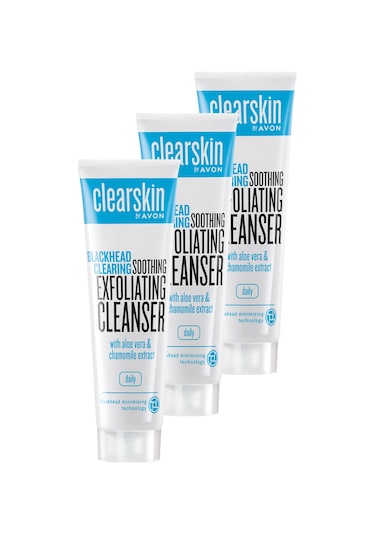 Avon Clearskin Siyah Nokta Yatıştırıcı Peeling Temizleyici 3 x 100 ML