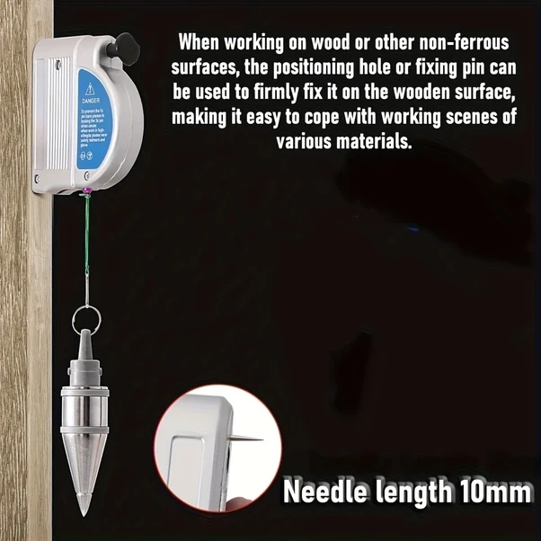 Willowhaven 1 Adet Yüksek Hassasiyetli Manyetik Çekül Çekici Otomatik Raptiyeli