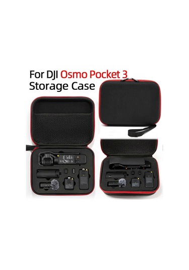Osmo Pocket 3 Saklama Çantası Darbeye Dayanıklı Sert Kılıf, Askılı, Kamera Ve Diğer Aksesuarlar İçin Uygun Taşınabilir Koruma Kutusu, Pocket 3 Siyah Video Kamera Aksesuarları Diğer