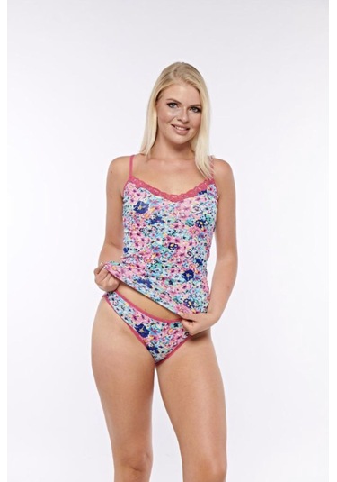 İntimo 5857 Bayan Atlet Kilot Takım Çok Renkli