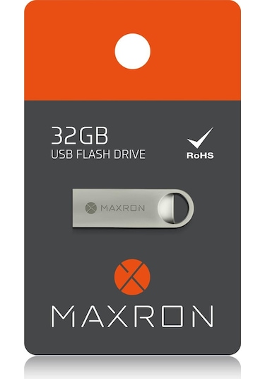 Maxron 32 GB USB 2.0 Metal Flash Bellek