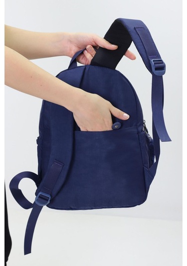 Sevimli Peluş Figürlü Günlük Kadın Sırt Çantası Şık, Kullanışlı, Okula Ve Seyahate Uygun Lacivert