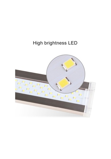 Silkroadselect Huoxun Shop A Ade-200c Stili Akvaryum Led Ade Aydınlatma Lambası, Su Bitkili Akvaryum Led Işık, 220v Akvaryum Led Işık, Ultra Ince Yetiştirme Aydınlatma Lambası Beyaz