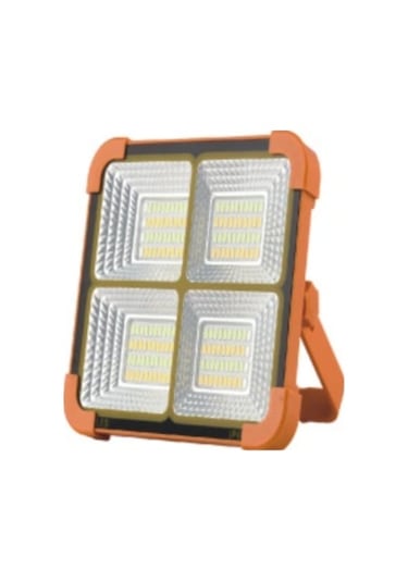 50w Led Projektör Beyaz -sarı Işık 9000 Lümen Güneş Enerjili