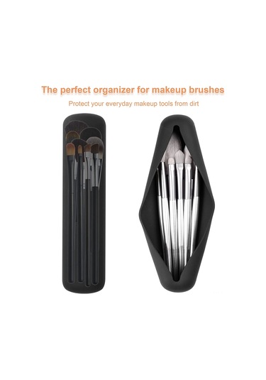 Wezone Gıda Kalitesi Silikon Macun Fırça Tutucu Çantası - Açık Kapaklı Makyaj Aletleri Depolama Çantası