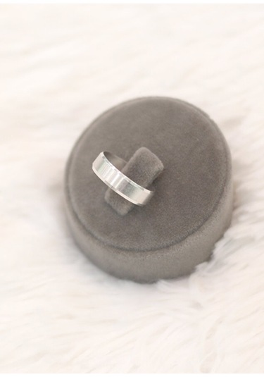 14 Ayar Altın Gümüş Renk Alyans Yüzük