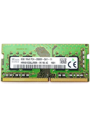 Hynix HMA81GS6JJR8N-VK PC4-21300 8 GB DDR4 2666 MHz CL19 Laptop Ram