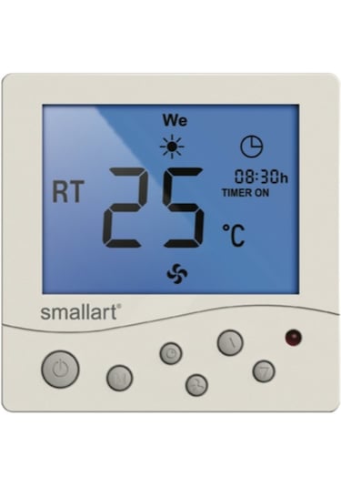 Smallart SM2008FFS-L Sıva Üzeri 2/4 Borulu Fan Coil Termostatı