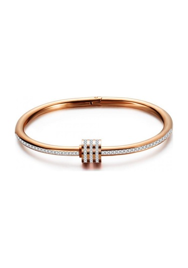 Rose Gold Kadın's Bileklik Solmayan Paslanmaz Çelik Bileklik Moda Mücevher Altın Gümüş Rose Gold