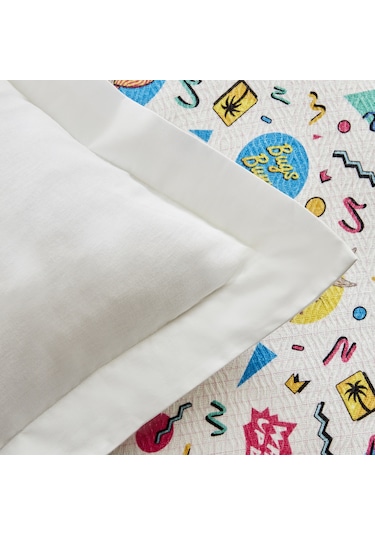 Karaca Home Looney Tunes Summer Vibes Tek Kişilik Pike Takımı Beyaz