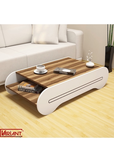 Variant Cool Orta Sehpa Ceviz - Beyaz