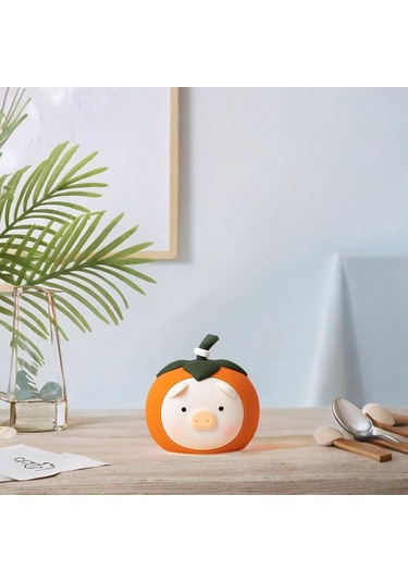 Suntek Trabzon Hurması Gece Lambası Ofis Ev Yatak Odası Için Turuncu Diğer