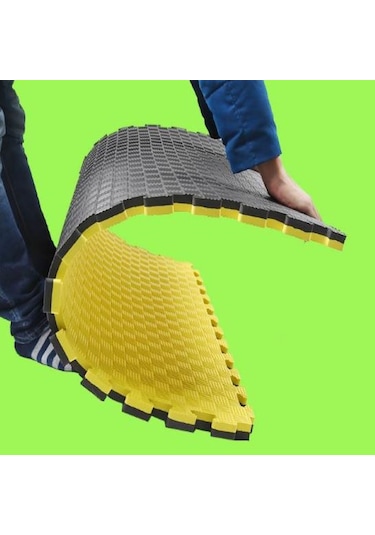 Ges Medikal Kalınlık Tatami Sarı Siyah 100 x 100 26 MM Çok Renkli