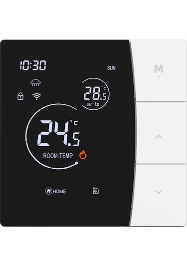 Hangfox Sdm6 Akıllı Isıtma Kontrol Cihazı 16a Wifi İle Uzaktan Kontrol, Enerji Tasarruflu Sabit Sıcaklık, 3m Sensör Kablosu Dahil