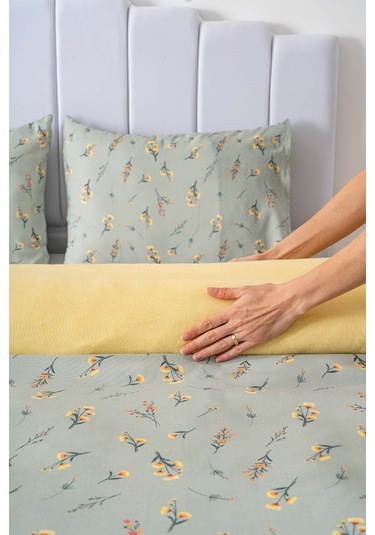 Sabrina Çift Kişilik Nevresim Takımı Pamuklu Çok Renkli