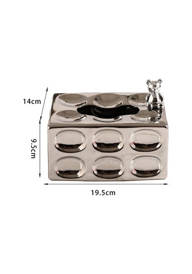 Suntek Mutfak Otel Ofis Argent Için Seramik Mendil Tutucu