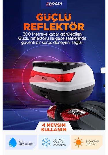 Wogen Wg52 Basic Arka Çanta Beyaz Beyaz