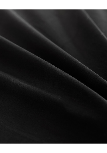 Madame Coco Ciel Tek Kişilik %100 Pamuk Saten Lastiksiz Çarşaf - Siyah 8684427181997 Siyah