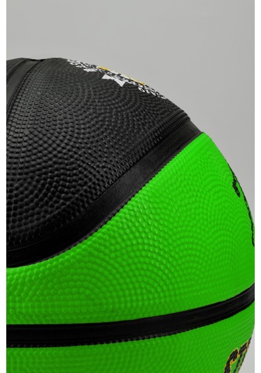 Telvesse Strong Basketbol Topu Pompalı Full Kauçuk Dayanıklı Deep Channel Kabartma No:7 B12 Yeşil