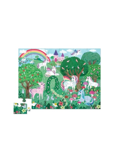 Crocodile Creek Dekoratif Puzzle 36 Parça Unicorn