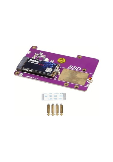 Xuweiwei Raspberry Pi 5 Pcıe M2 Nvme Ssd Kapagi 2242 2280 2230 Desteği Fpc Koruyucu Kablo Yüksek Hızlı Veri Transferi Pimoroni Projesi