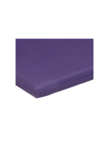 Xpermate Arkalıklı Fermuarlı 40 x 40 CM Sırtlıklı Sandalye Minderi Mor