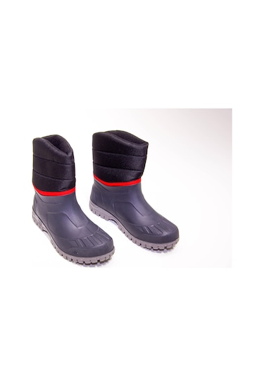 Erkek Kar Yürüyüş Botu - Gri / Siyah Meridyendukkan -18°C Su Geçirmez Quechua Siyah