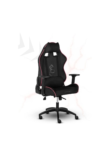 Rio Balerion Terletmez Kadife Kumaş Siyah Gaming Oyuncu Koltuğu - 14 Siyah