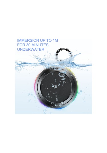 Teltree Ipx7 Su Geçirmez Bluetooth Hoparlör - Fm Radyo, Spor Ve Banyo Kullanıma Uygun, Mavi Renk, 15m Mesafe, Bt 5.2