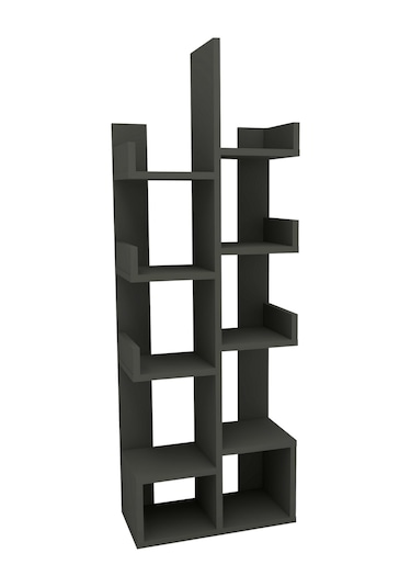 Gemini 10 Bölmeli Raflı Dekoratif Kitaplık Ofis Kitaplığı Dolap Evrak Rafı Ev Ofis Rafı - Antarist