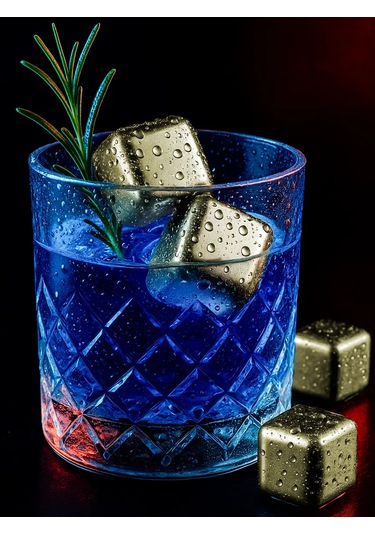 Maks Wıne Viski Taşları Hediye Seti 169856837 Altın Rengi