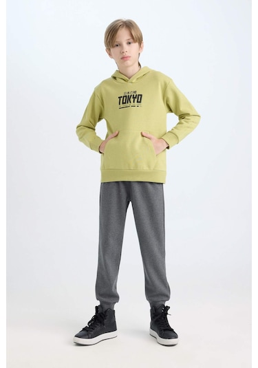 DeFacto Erkek Çocuk 2'li Takım Baskılı Bisiklet Yaka Kanguru Cepli Sweatshirt Beli Lastikli Jogger Eşofman Altı D3566A824WNKH446 DeFacto Erkek Çocuk 2'li Takım Baskılı Bisiklet Yaka Kanguru Cepli Sweatshirt Beli Lastikli Jogger Eşofman Altı D3566A824WNKH446