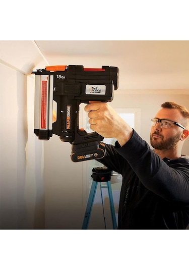 Worx WX842.9 20V 15-50 MM Profesyonel Şarjlı Çivi Çakma Makinesi + 2700 Adet Yedek Çivi