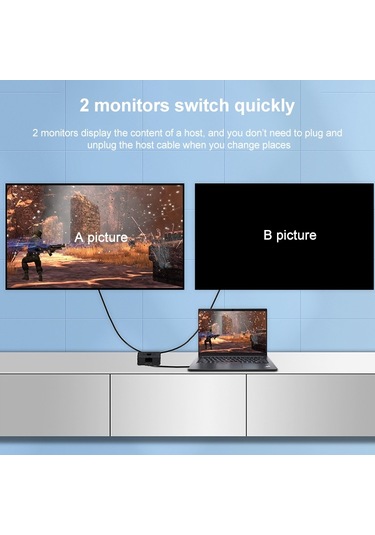 Sones St0003 2'si 1 Arada 8k Hdmı Switcher Çift Yönlü Video Dönüştürücü